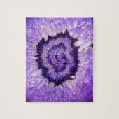 Falln Paarse Agate Geode Legpuzzel (Verticaal)