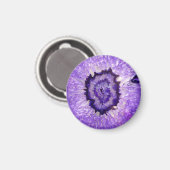Falln Paarse Agate Geode Magneet (Voorkant / Achterkant)