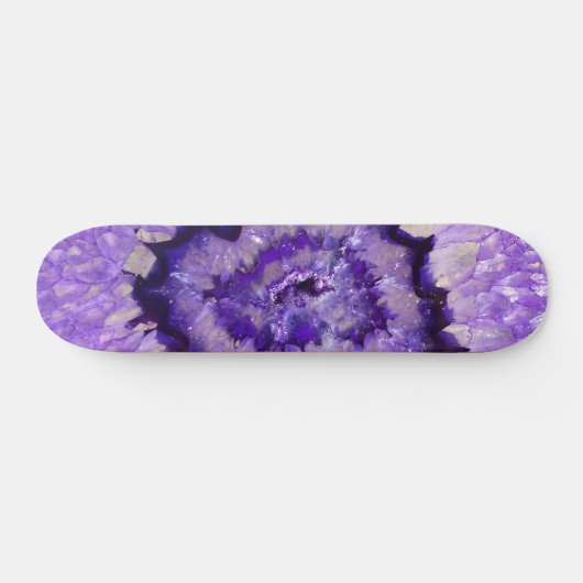 Falln Paarse Agate Geode Persoonlijk Skateboard (Horizontaal)