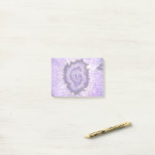 Falln Paarse Agate Geode Post-it® Notes (Op bureau)