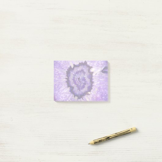 Falln Paarse Agate Geode Post-it® Notes (Op bureau)