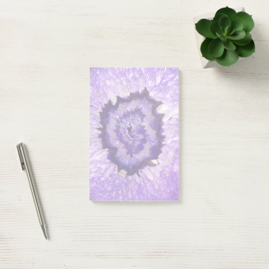 Falln Paarse Agate Geode Post-it® Notes (Kantoor)