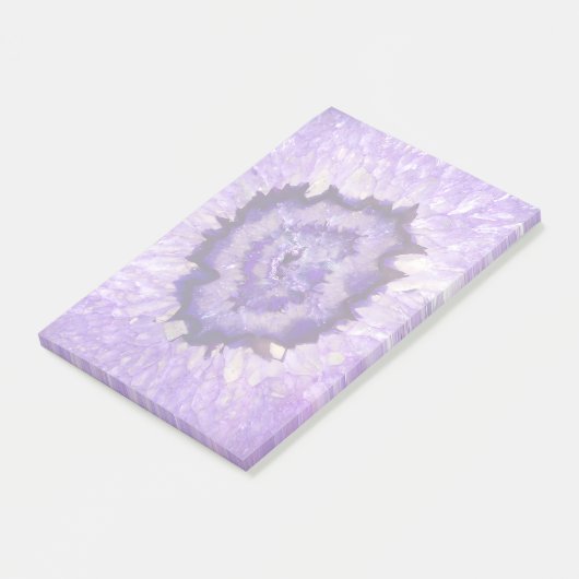 Falln Paarse Agate Geode Post-it® Notes (Schuin)