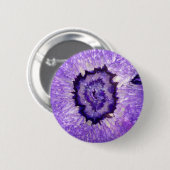 Falln Paarse Agate Geode Ronde Button 5,7 Cm (Voorkant /achterkant)