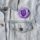 Falln Paarse Agate Geode Ronde Button 5,7 Cm (In situ)