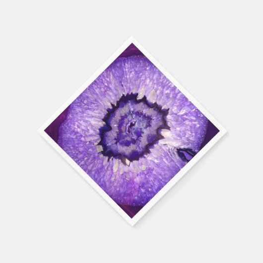 Falln Paarse Agate Geode Servetten (Hoek)