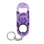 Falln Paarse Agate Geode Sleutelhanger Flessenopener (Voorkant)