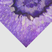 Falln Paarse Agate Geode Tissuepapier (Detail)