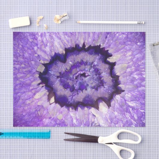 Falln Paarse Agate Geode Tissuepapier (Craft)