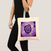 Falln Paarse Agate Geode Tote Bag (Voorkant (product))