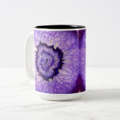 Falln Paarse Agate Geode Tweekleurige Koffiemok (Voorkant links)
