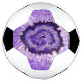 Falln Paarse Agate Geode Voetbal (Gedraaid)