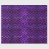 Falln Paarse en blauwe zeemeerminnen Cadeaupapier (Vlak)