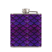 Falln Paarse en blauwe zeemeerminnen Heupfles (Achterkant)