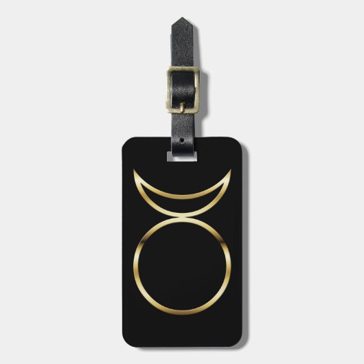 Falln Pagan Horned God Symbol Bagagelabel (Voorkant verticaal)