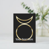 Falln Pagan Horned God Symbol Briefkaart (Staand voorkant)