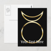 Falln Pagan Horned God Symbol Briefkaart (Voorkant / Achterkant)