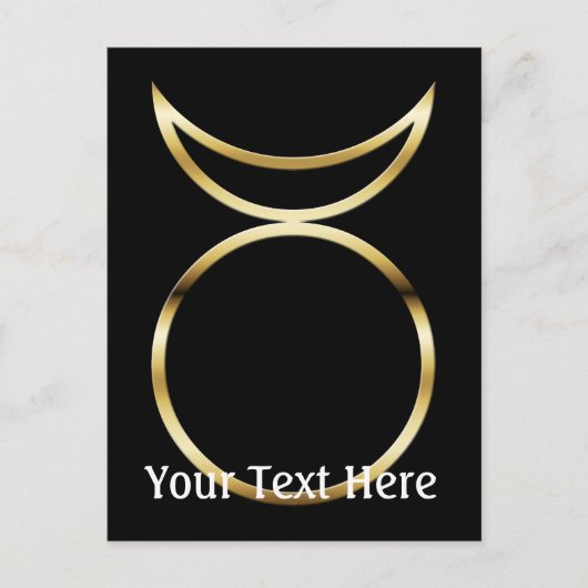 Falln Pagan Horned God Symbol Briefkaart (Voorkant)