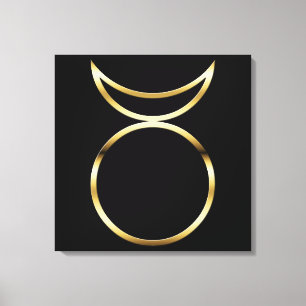 Falln Pagan Horned God Symbol Canvas Afdruk