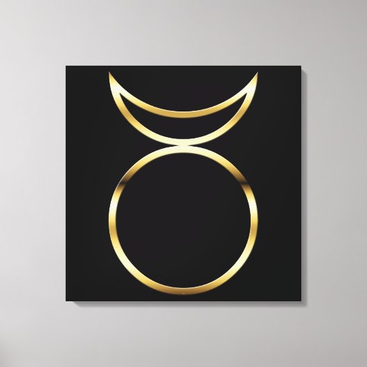 Falln Pagan Horned God Symbol Canvas Afdruk (Voorkant)