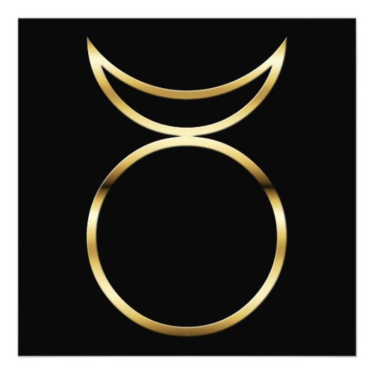 Falln Pagan Horned God Symbol Foto Afdruk (Voorkant)