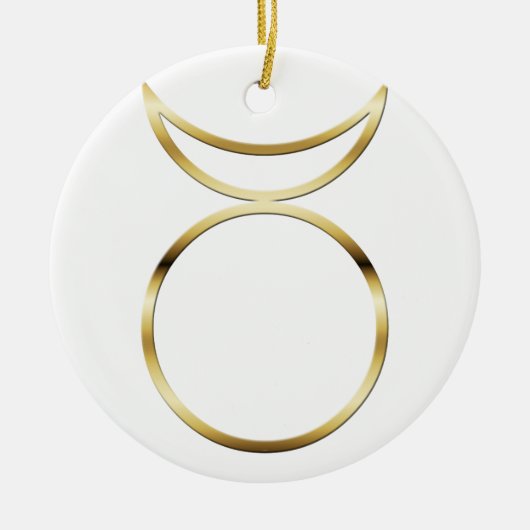 Falln Pagan Horned God Symbol Keramisch Ornament (Voorkant)