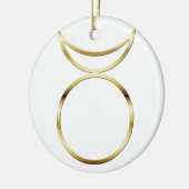 Falln Pagan Horned God Symbol Keramisch Ornament (Links)