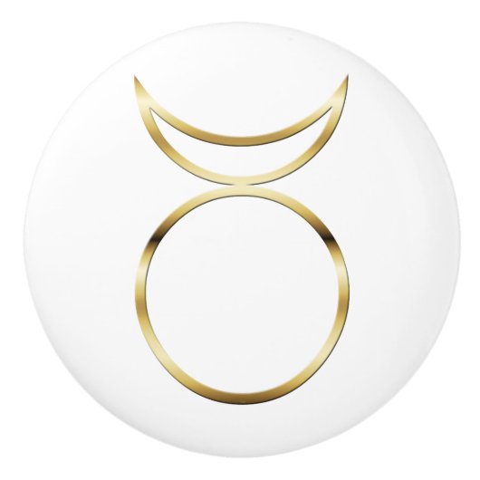 Falln Pagan Horned God Symbol Keramische Knop (Voorkant)