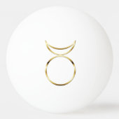 Falln Pagan Horned God Symbol Pingpongbal (Achterkant)