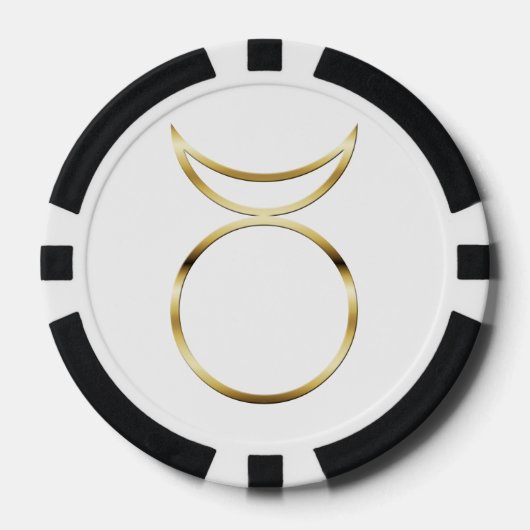 Falln Pagan Horned God Symbol Poker Chips (Voorkant)