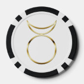 Falln Pagan Horned God Symbol Poker Chips (Achterkant)