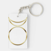Falln Pagan Horned God Symbol Sleutelhanger (achterkant)