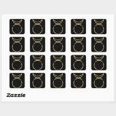 Falln Pagan Horned God Symbol Vierkante Sticker (Vel)