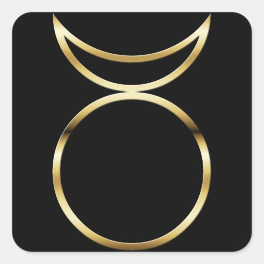 Falln Pagan Horned God Symbol Vierkante Sticker (Voorkant)
