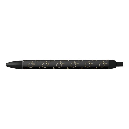 Falln Pagan Horned God Symbol Zwarte Inkt Pen (Voorkant)
