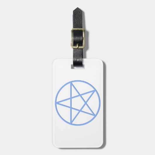 Falln Pagan Pentacle Bagagelabel (Voorkant verticaal)