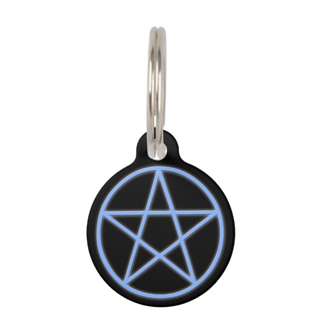Falln Pagan Pentacle Huisdierpenning (Voorkant)