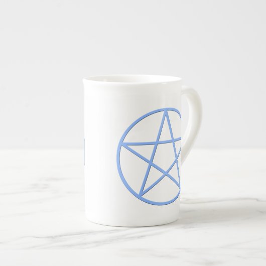 Falln Pagan Pentacle Porselein Kop (Voorkant rechts)