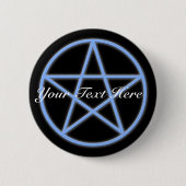 Falln Pagan Pentacle Ronde Button 5,7 Cm (Voorkant)