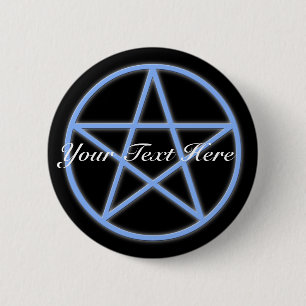 Falln Pagan Pentacle Ronde Button 5,7 Cm