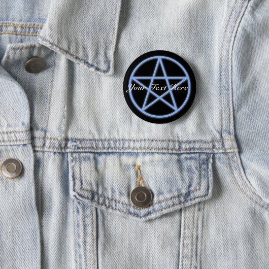 Falln Pagan Pentacle Ronde Button 5,7 Cm (In situ)