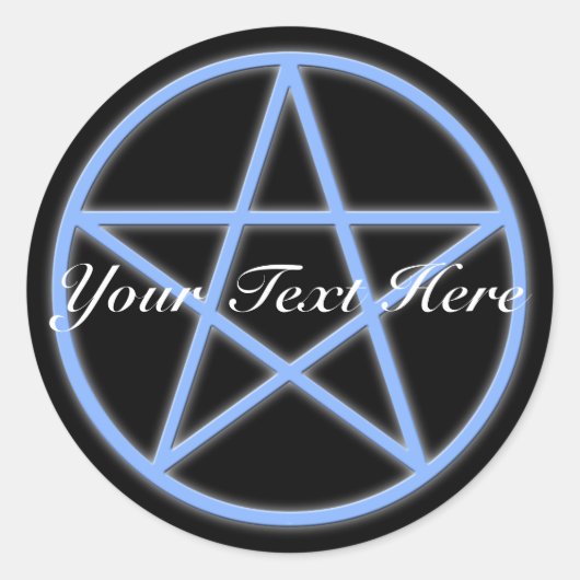 Falln Pagan Pentacle Ronde Sticker (Voorkant)