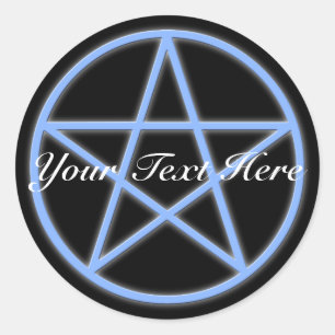Falln Pagan Pentacle Ronde Sticker