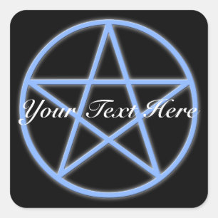 Falln Pagan Pentacle Vierkante Sticker