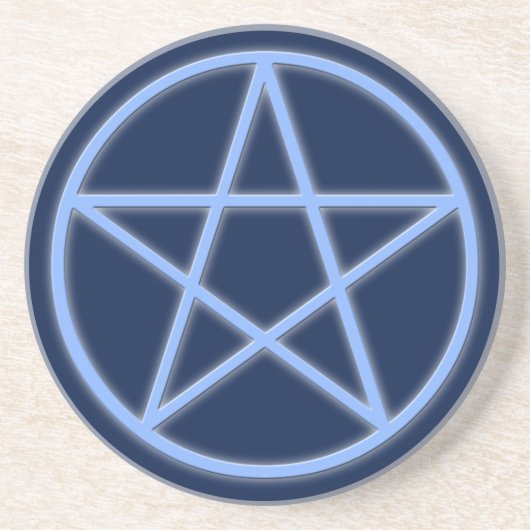 Falln Pagan Pentacle Zandsteen Onderzetter (Voorkant)
