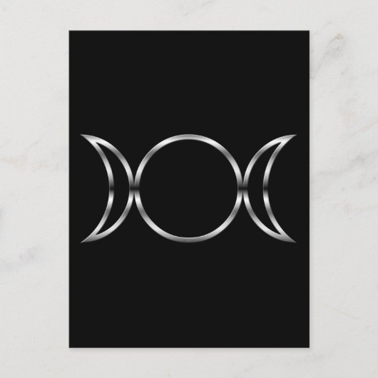 Falln Pagan Triple Goddess Symbol Briefkaart (Voorkant)