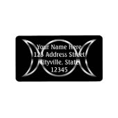 Falln Pagan Triple Goddess Symbol Etiket (Voorkant)