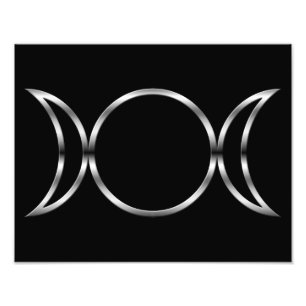Falln Pagan Triple Goddess Symbol Foto Afdruk