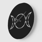 Falln Pagan Triple Goddess Symbol Grote Klok (Hoek)
