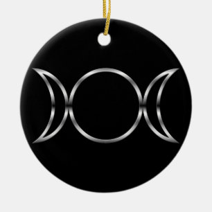Falln Pagan Triple Goddess Symbol Keramisch Ornament